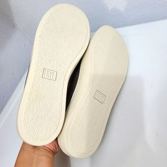 FRYE Lena Zip Up Mules Slip-On Sneakers in Grigio Gray Suede Color - Picture 8 of 10